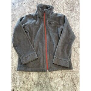 Columbia Kids Fleece Full Zip Up Jacket Gray Size S (6/7)